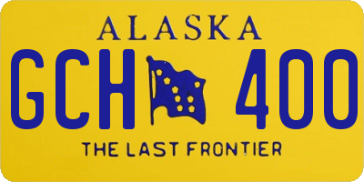 AK license plate GCH400