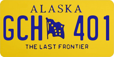 AK license plate GCH401