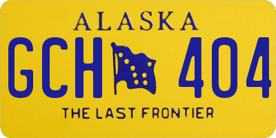 AK license plate GCH404