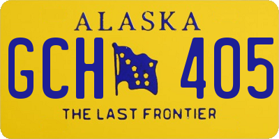 AK license plate GCH405