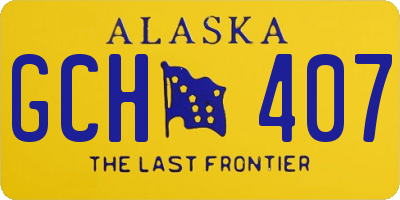 AK license plate GCH407