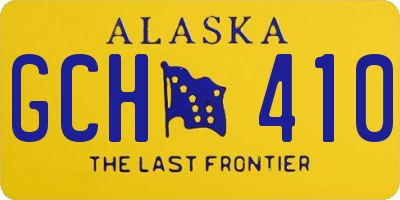 AK license plate GCH410