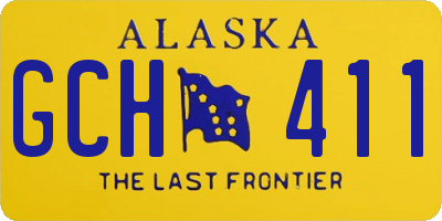 AK license plate GCH411