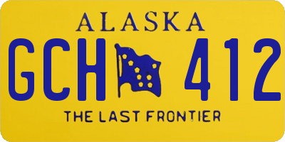 AK license plate GCH412