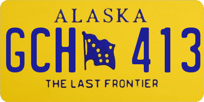 AK license plate GCH413