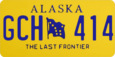 AK license plate GCH414