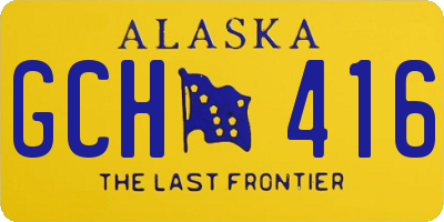 AK license plate GCH416
