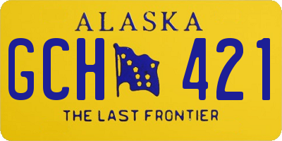 AK license plate GCH421
