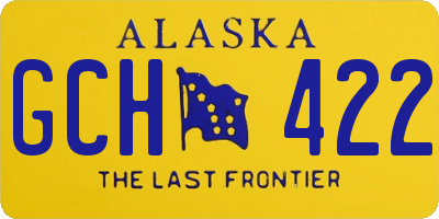 AK license plate GCH422