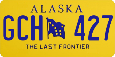 AK license plate GCH427