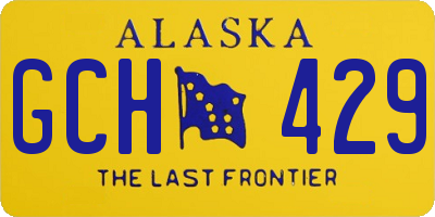 AK license plate GCH429