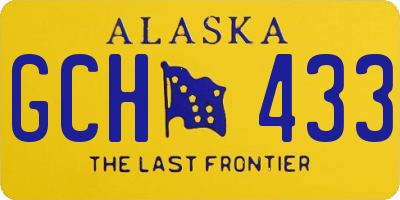 AK license plate GCH433
