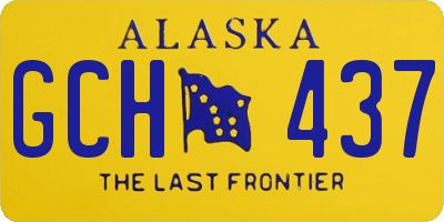 AK license plate GCH437