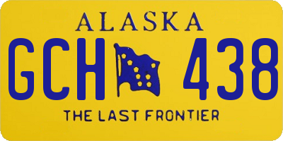 AK license plate GCH438