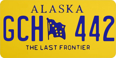 AK license plate GCH442