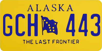 AK license plate GCH443
