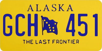 AK license plate GCH451