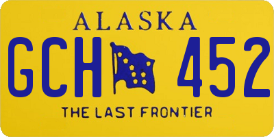 AK license plate GCH452