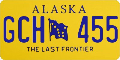 AK license plate GCH455