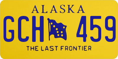AK license plate GCH459