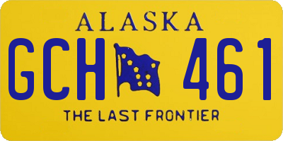 AK license plate GCH461