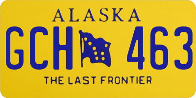 AK license plate GCH463