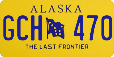 AK license plate GCH470