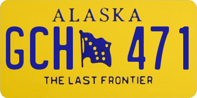 AK license plate GCH471