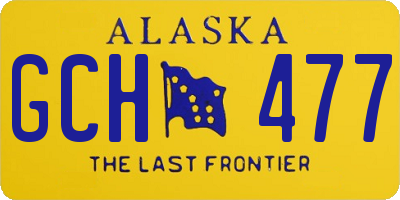 AK license plate GCH477