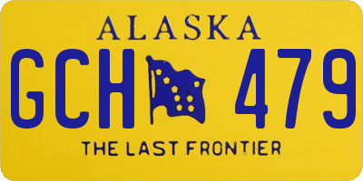 AK license plate GCH479