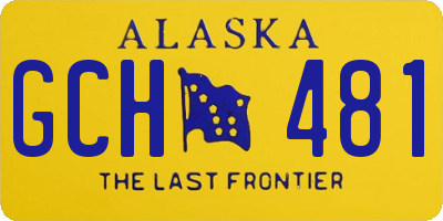 AK license plate GCH481
