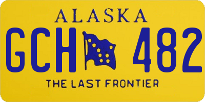 AK license plate GCH482