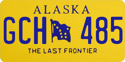 AK license plate GCH485