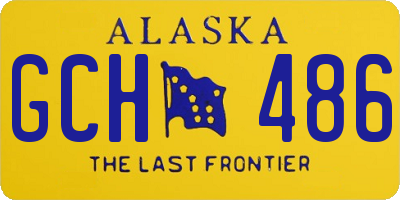 AK license plate GCH486