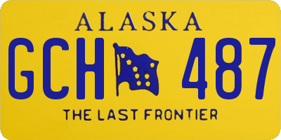 AK license plate GCH487