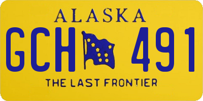 AK license plate GCH491