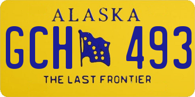 AK license plate GCH493
