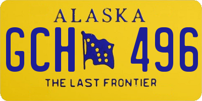 AK license plate GCH496