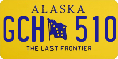 AK license plate GCH510