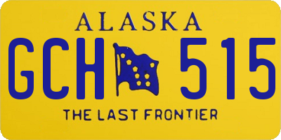 AK license plate GCH515