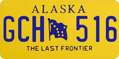 AK license plate GCH516