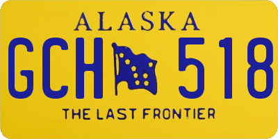 AK license plate GCH518