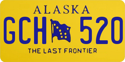 AK license plate GCH520