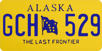 AK license plate GCH529