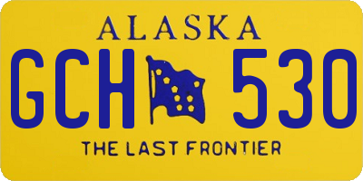 AK license plate GCH530