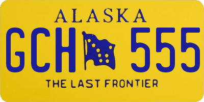 AK license plate GCH555