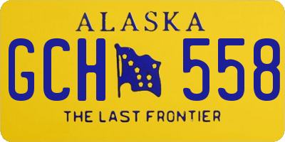 AK license plate GCH558