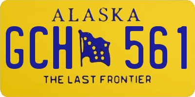 AK license plate GCH561