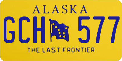 AK license plate GCH577