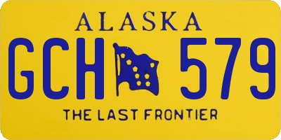 AK license plate GCH579